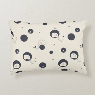 Shy Elephant Pattern Zierkissen