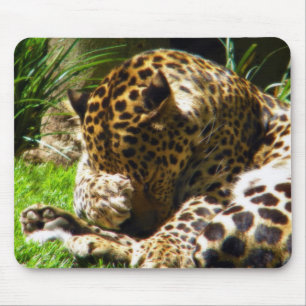 Shy Leopard Mousepad