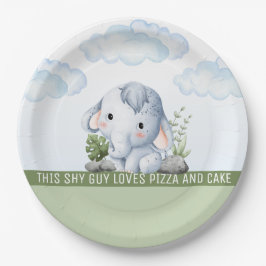 Shy Typ Birthday Paper Plate Pappteller
