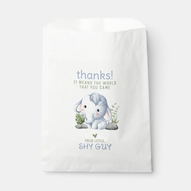 Shy Typ Birthday Vielen Dank für Ihr Interesse Bag Geschenktütchen (Vorderseite)
