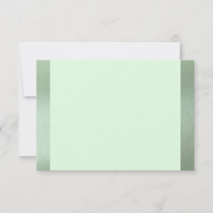 Shy Unicorn Green Metallic Flat Vielen Dank Mitteilungskarte