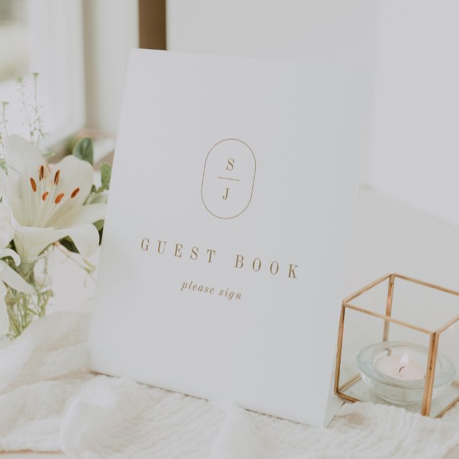 SHYLAH Gold Boho Geometric Wedding Guest Book Sign Sockelschild (SHYLAH Gold Boho Geometric Wedding Guest Book Sign)