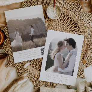 SHYLAH Simple Gold Modern Boho Minimalistisch Wedd Save The Date