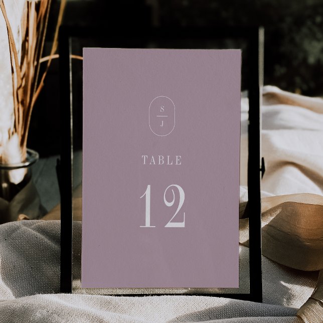 SHYLAH Simple Lilac Moderne Hochzeiten Tischnummer (SHYLAH Simple Lilac Modern Wedding Table Numbers)