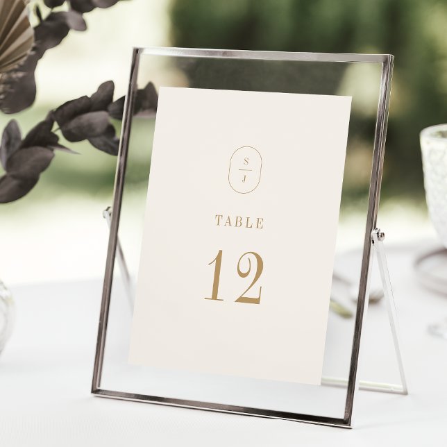 SHYLAH Vintag Gold Cream Wedding Tischnummern (SHYLAH Vintage Gold Cream Wedding Table Numbers)