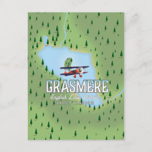 Shymbulak Kasachstan Skifahrplakat Postkarte