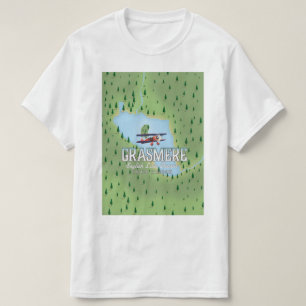 Shymbulak Kasachstan Skifahrplakat T-Shirt