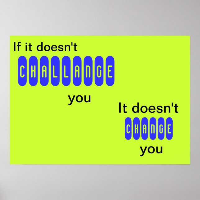 Si ça ne vous met pas au défi - affiche (Devant)