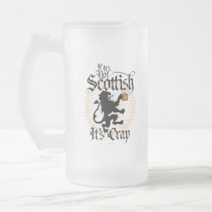 Si ce n'est pas écossais de verre givré Mug