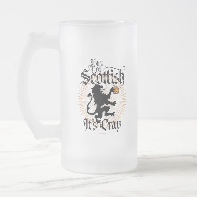 Si ce n'est pas écossais de verre givré Mug (Gauche)