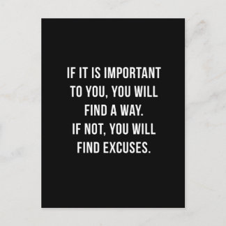 Si c'est important. Carte Postale Inspirationnelle