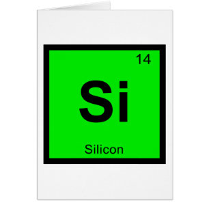 Si - Chimie du Silicium Symbole du Tableau Périodi