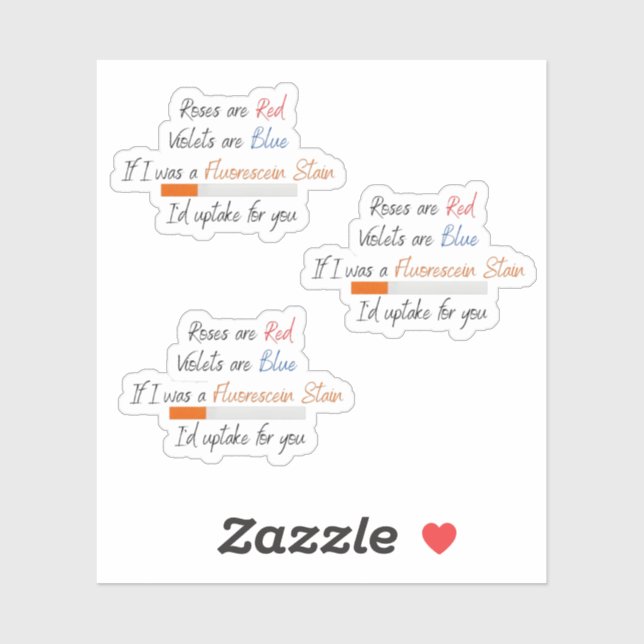 Si j'étais une tache fluorescéine - autocollant (Feuille)