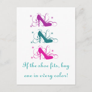 Si La Chaussure Convient À La Carte Postale