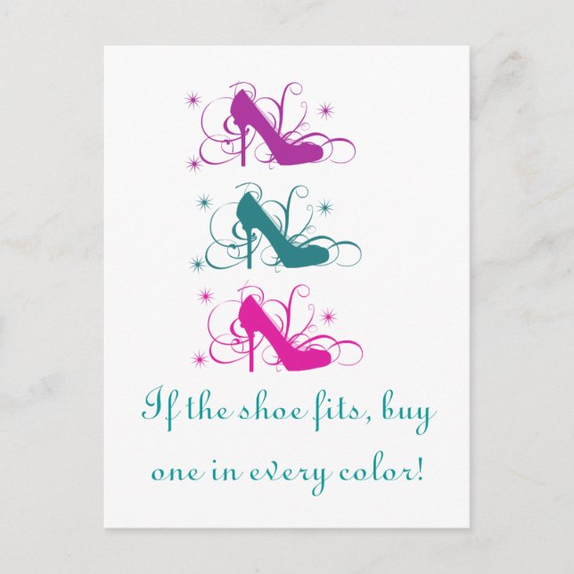 Si La Chaussure Convient À La Carte Postale (Devant)