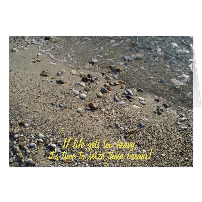 Si la vie devient trop lourde Carte Inspirationnel (Devant horizontal)