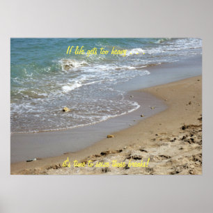 Si la vie devient trop lourde Plage (2) Poster