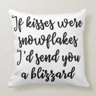 Si les baisers étaient coussin de flocons de neig