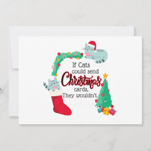 Si les chats envoyaient des cartes de Noël, ils ne