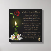 Si les roses poussent au ciel Impression sur toile