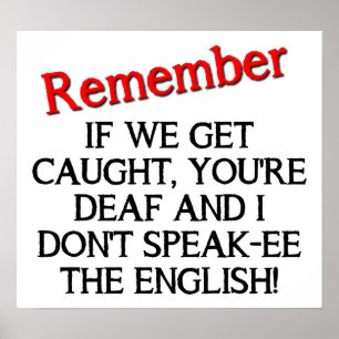Si on se fait attraper Poster Drôle