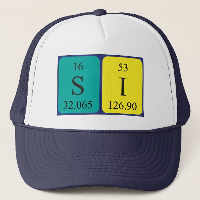 Si periodischer Tabellenname hat 2 Truckerkappe (Vorderseite)