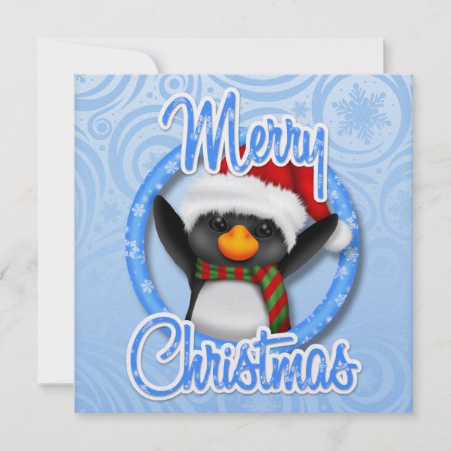 Si Précieux ! Carte de manchot de Noël .... SRF (Devant)