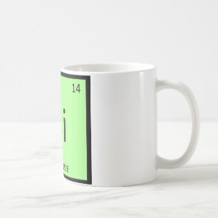 Si - Siamese Cat Chemistry Periodisches Tischeleme Kaffeetasse