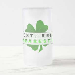 Si tasse perdue en verre givré