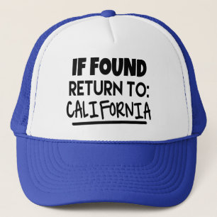 Si trouvé, revenez au casquette de la Californie