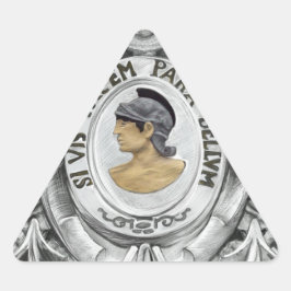 SI VIS PACEM PARA BELLUM DREIECKIGER AUFKLEBER