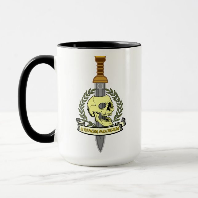 Si Vis Pacem, Para Bellum.. Skull Tasse (Links)