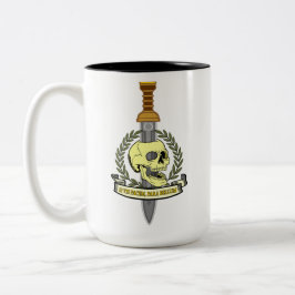 Si Vis Pacem, Para Bellum.. Skull Zweifarbige Tasse