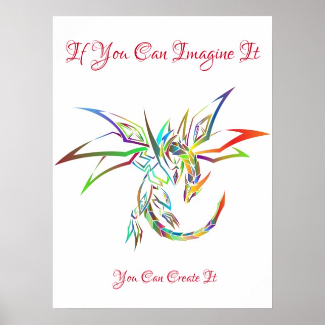 Si Vous Pouvez L'Imaginer Poster D'Art Mur (Devant)