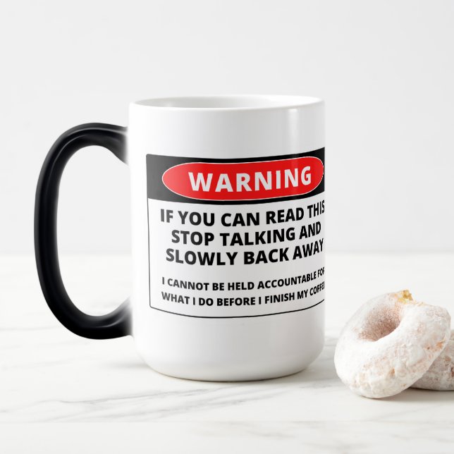 Si Vous Pouvez Lire, Retournez Loin Drôle - Mug Mo (Avec donut)