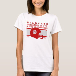 Si Wildcats Football Helmet Est. 1947 T-Shirt