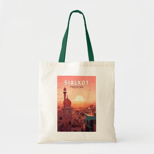 Sialkot Pakistan Reisekunst Vintag Tragetasche (Vorne)