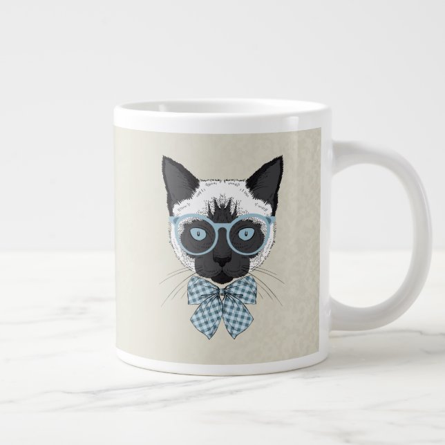 Siam Cat Fashion Smart Jumbo-Tasse (Rechts)