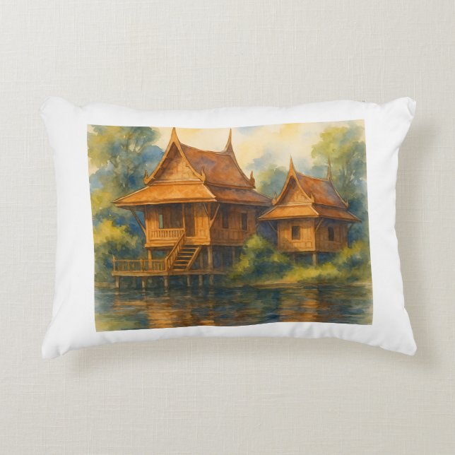 Siam House mit Kissen (Vorderseite)