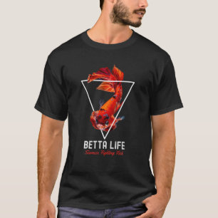 Siam Kämpfen Fisch Betta Leben Fisch Aquarium Lov T-Shirt