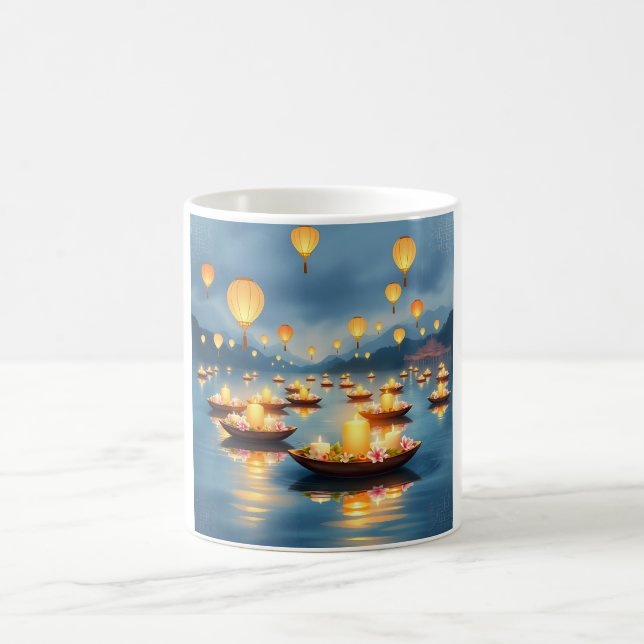 Siam Loi Krathong Tradition Café Mug (Centre)