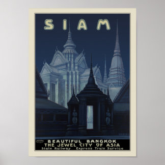 Siam - Schönes Bangkok Poster