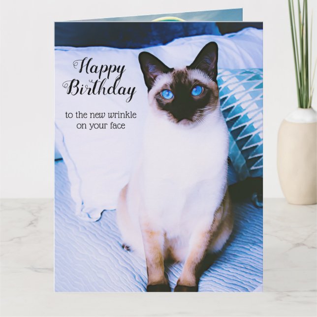 Siamese Birthday Card Karte (Vorderseite)