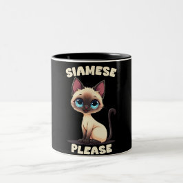 Siamese Bitte Zweifarbige Tasse