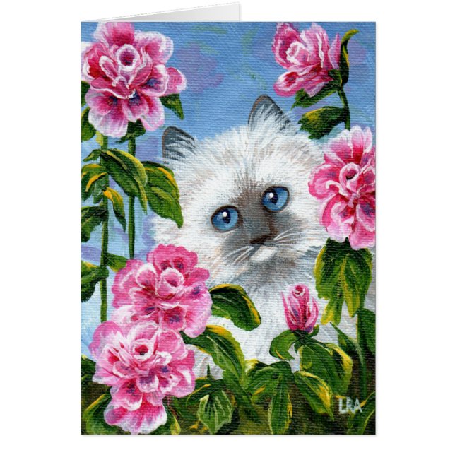 Siamese Burmese Ragdoll Cat Rose Creationarts (Vorne)