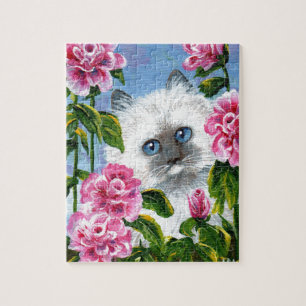 Siamese Burmese Ragdoll Katze Rosen Creationarts
