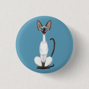 Siamese Cat Button