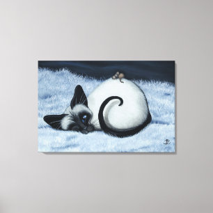 Siamese Cat by Bihr Le Leinwand Art Print