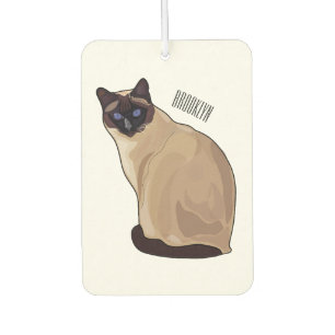 Siamese cat cartoon illustration autolufterfrischer