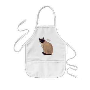Siamese cat cartoon illustration kinderschürze